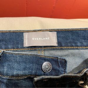 Everlane Cheeky Straight Jean, Faded Indigo Wash, size 29
